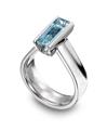 Stonehaven Platinum and Aquamarine Diamond Ring