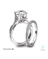 Tacori Platinum Diamond Wedding Rings Set