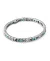 Timeless Designs Platinum, Diamond, Emerald and Sapphire Bracelet