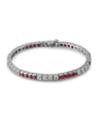 Timeless Designs Platinum,Diamond and Ruby Bracelet