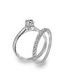 True Knots Platinum Diamond Wedding Rings Set