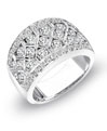 Uneek Fine Jewelry Platinum and Diamond Fashion Ring