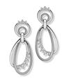 Circle and Ovals brought together in this equisite pair of precious platinum earrings.Code is PTUE28