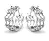 Platinum and diamond earrings. Code is 74