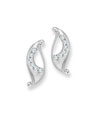 Platinum high polish earrings with prong set diamonds. Code is 12PtEU47