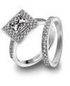 UnionDiamond.com Platinum Diamond Wedding Rings Set