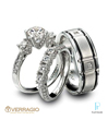Verragio Platinum Diamond Wedding Rings Set