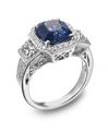 Yael Designs Platinum, Sapphire and Diamond Ring