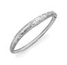 Fine laser cut platinum bracelet in channel set diamonds with an ethnic touch. Code is PTK11