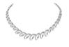 Oval shape loops beautifully arranged to create this necklace. code PTS97