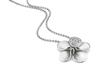 A precious platinum flower you can wear around your neck everyday. Code is PTF58