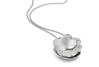 Simple yet elegant platinum chain pendant with pave set diamonds and matt finish. Code is PTK132