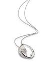PTPP40 - Delicate form of a leaf captured in matt finished platinum