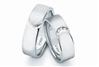 A beautiful pair of platinum love bands with subtle diamond set for the perfect couple. Code is PTP7