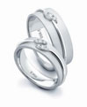 Platinum discovery of true love in matt finish platinum love bands. Code is PTD21-22