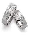 Platinum bands with channel set diamonds to commemorate your love