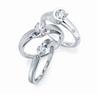 A classic definition of platinum solitaire rings with bezel, flush and prong. Code is PTU 104