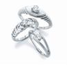 A range of platinum solitaire rings exhibiting great craftsmanship. Code is