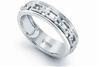 A multi-occasion platinum band set with anchor links. Code is PTJ95