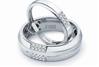 Compliment yourself and your partner with a fine high polish pair of love bands. Code is PTK62-63