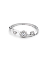 everyday wear ring with platinum flower studded with round brilliant diamonds. Code is 12PTRU5